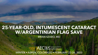 25-year-old, intumescent cataract w/Argentinian flag save